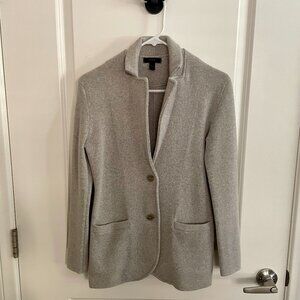 J. Crew Merino Wool Gray Sweater Blazer Jacket, XXS